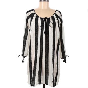 J.CREW Tie Neck Bow & Tie Traditional Romanian Style Dress Size Medium